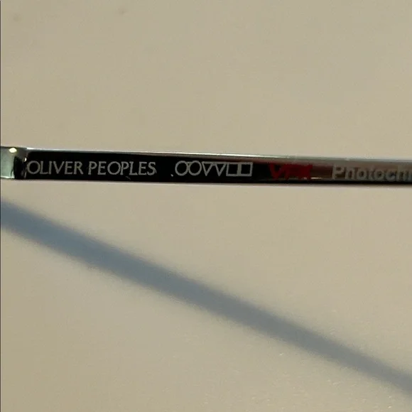 Oliver Peoples Silver and Blue Aviator Sunglasses - Picture 10 of 14